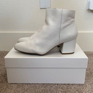 Nic+Zoe White Leather Booties - Size 7.5